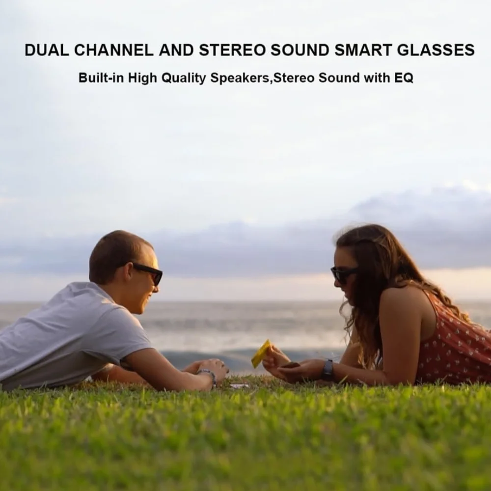 OhO Smart Glasses,Polarized Sunglasses with Bluetooth Speaker